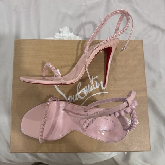 Christian Louboutin Shoes - Christian Louboutin Patent So Me 100 Heels Rosy